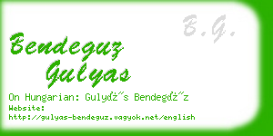 bendeguz gulyas business card